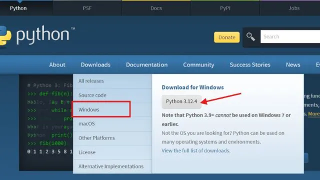 python for windows